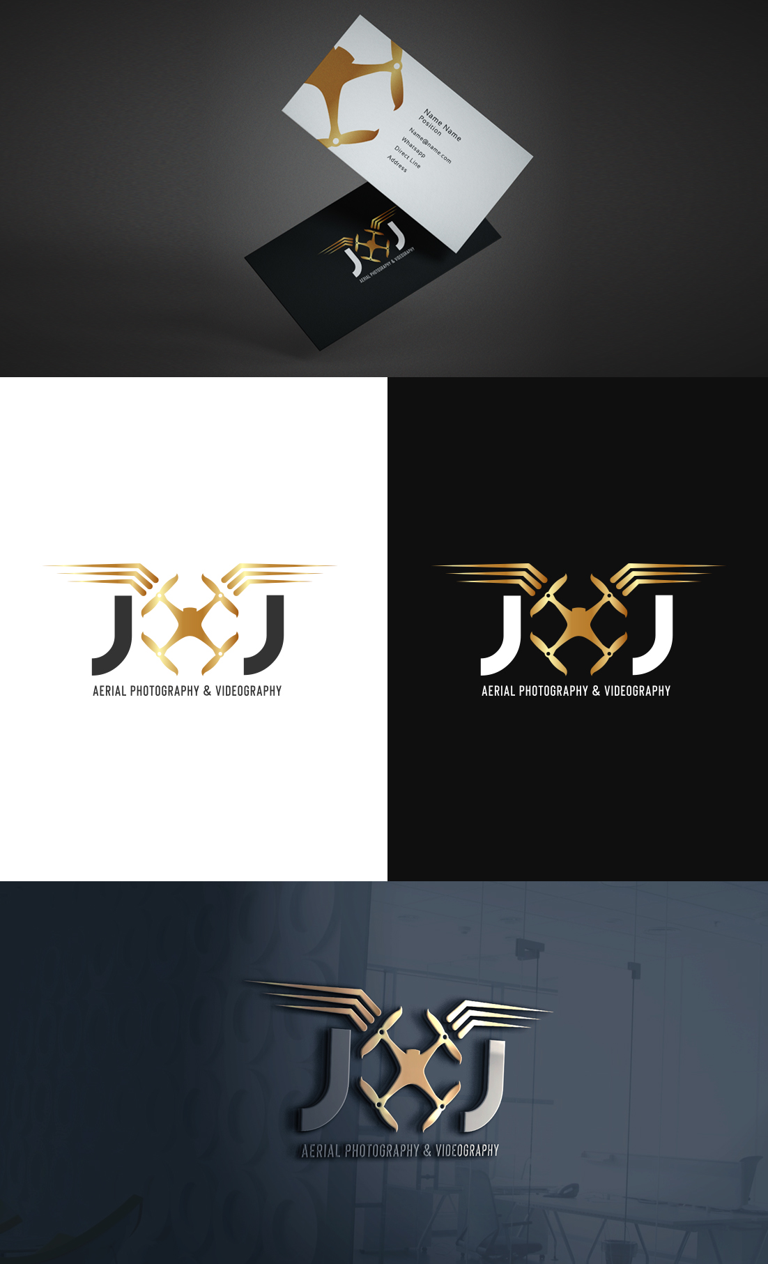 Logo Design by GLDesigns for J&J Aerial Photography | Design #23512641