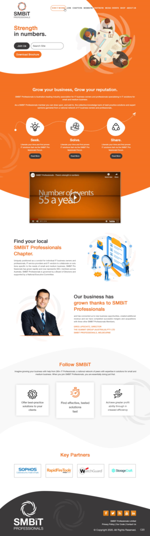 Wordpress Design by pb for SMBiT Professionals | Design: #23513693
