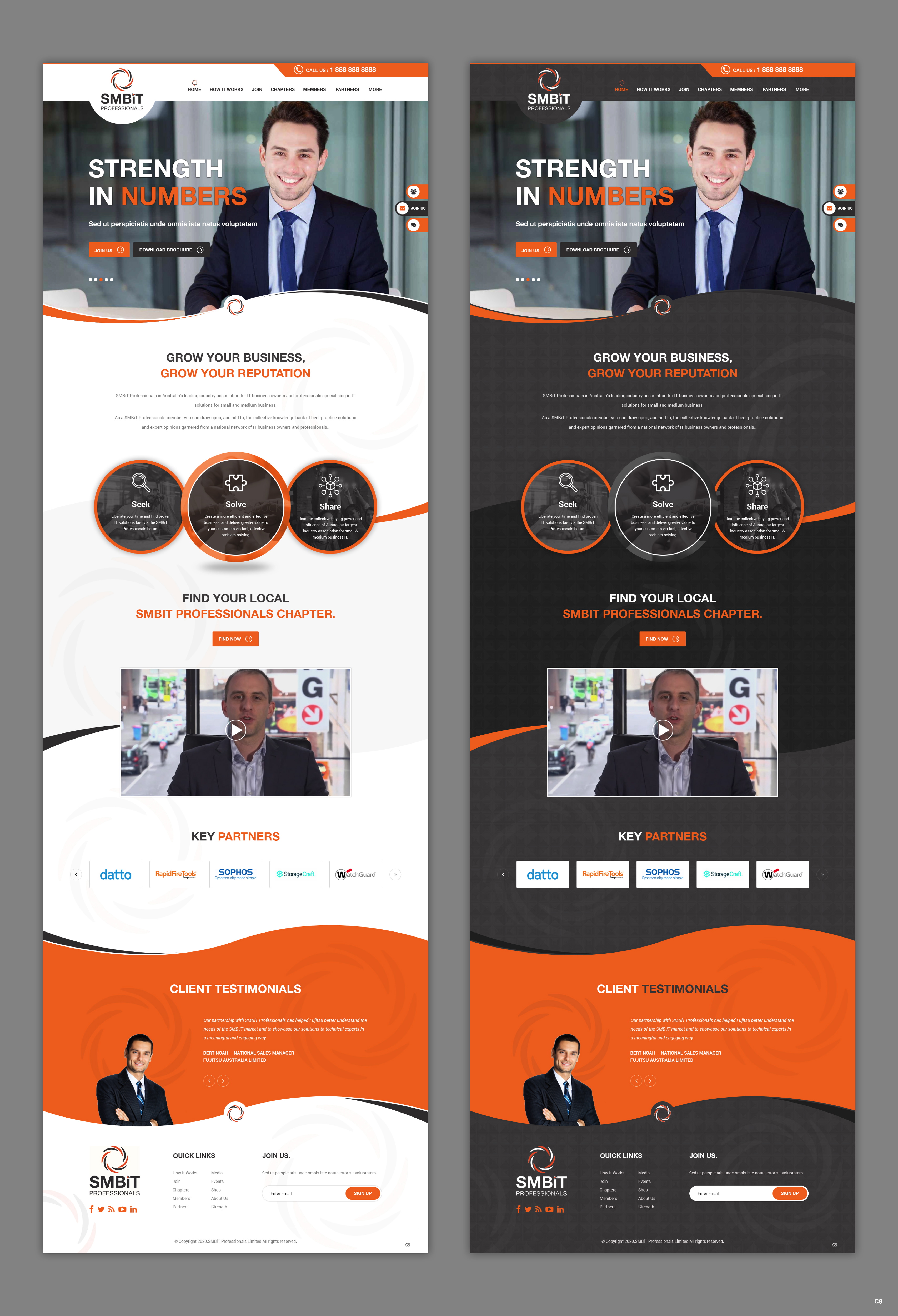 Wordpress Design by pb for SMBiT Professionals | Design #23513697