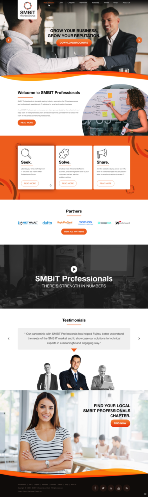 Wordpress Design by pb for SMBiT Professionals | Design: #23513710