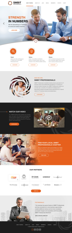 Wordpress Design by pb for SMBiT Professionals | Design: #23513711