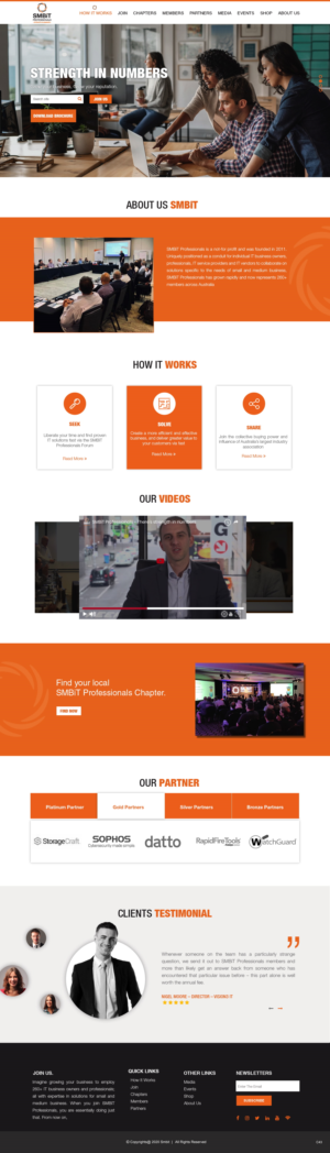 Wordpress Design by pb for SMBiT Professionals | Design: #23513712