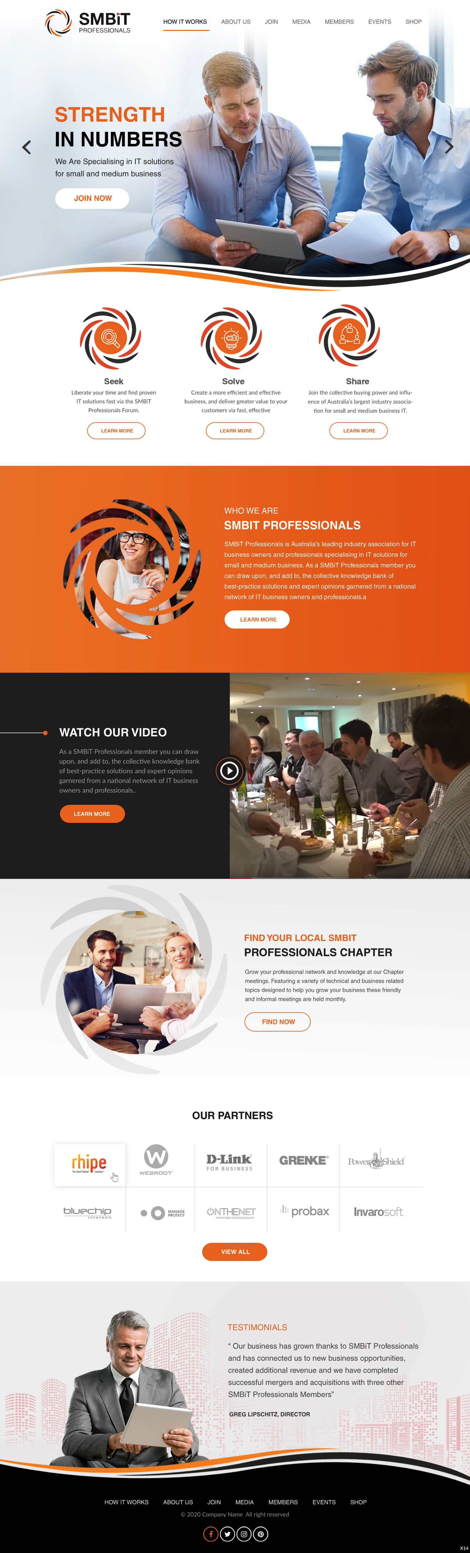 Wordpress Design by pb for SMBiT Professionals | Design #23513713