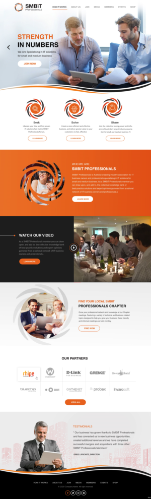 Wordpress Design by pb for SMBiT Professionals | Design: #23513713