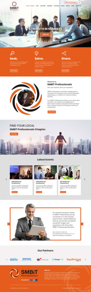 Wordpress Design by pb for SMBiT Professionals | Design: #23522388
