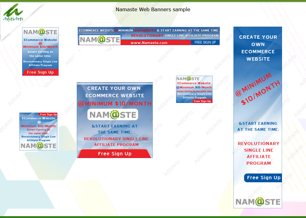 Banner Ad Design by AditiArts for Namaste Holdings Limited | Design #3000146