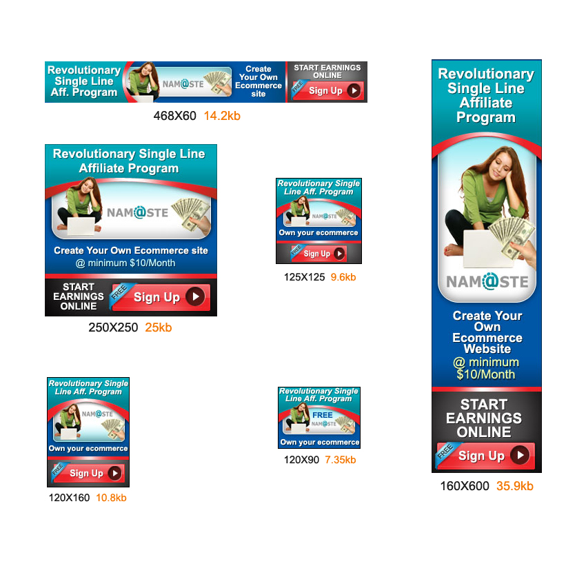 Banner Ad Design by DesignXyz for Namaste Holdings Limited | Design #3038861