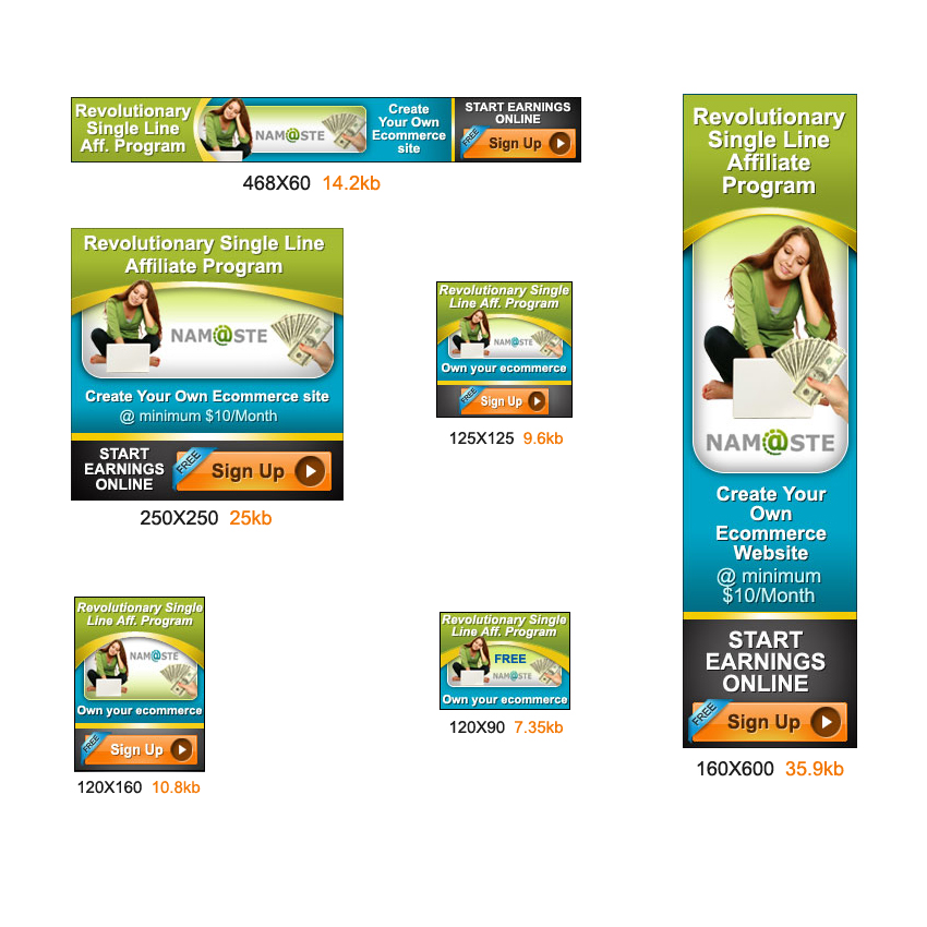 Banner Ad Design by DesignXyz for Namaste Holdings Limited | Design #3047367