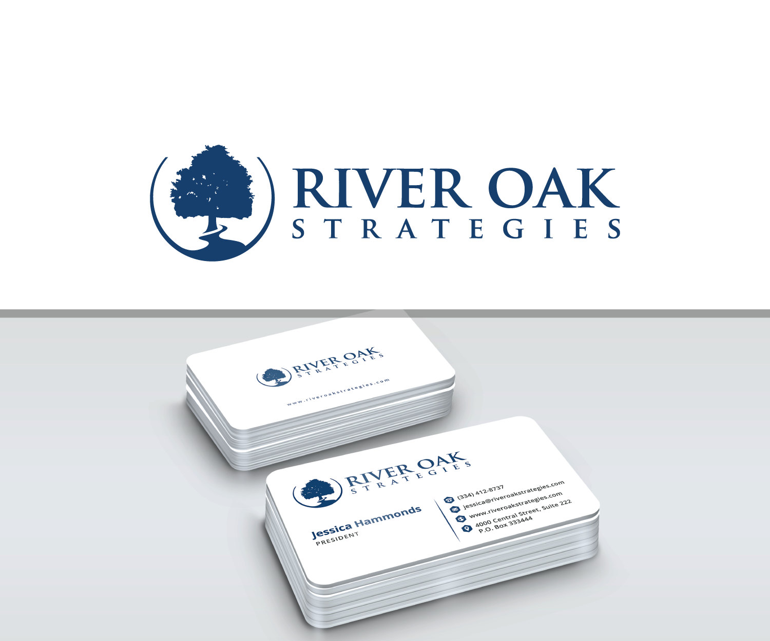 Logo Design by anico for River Oak Strategies | Design #23513371