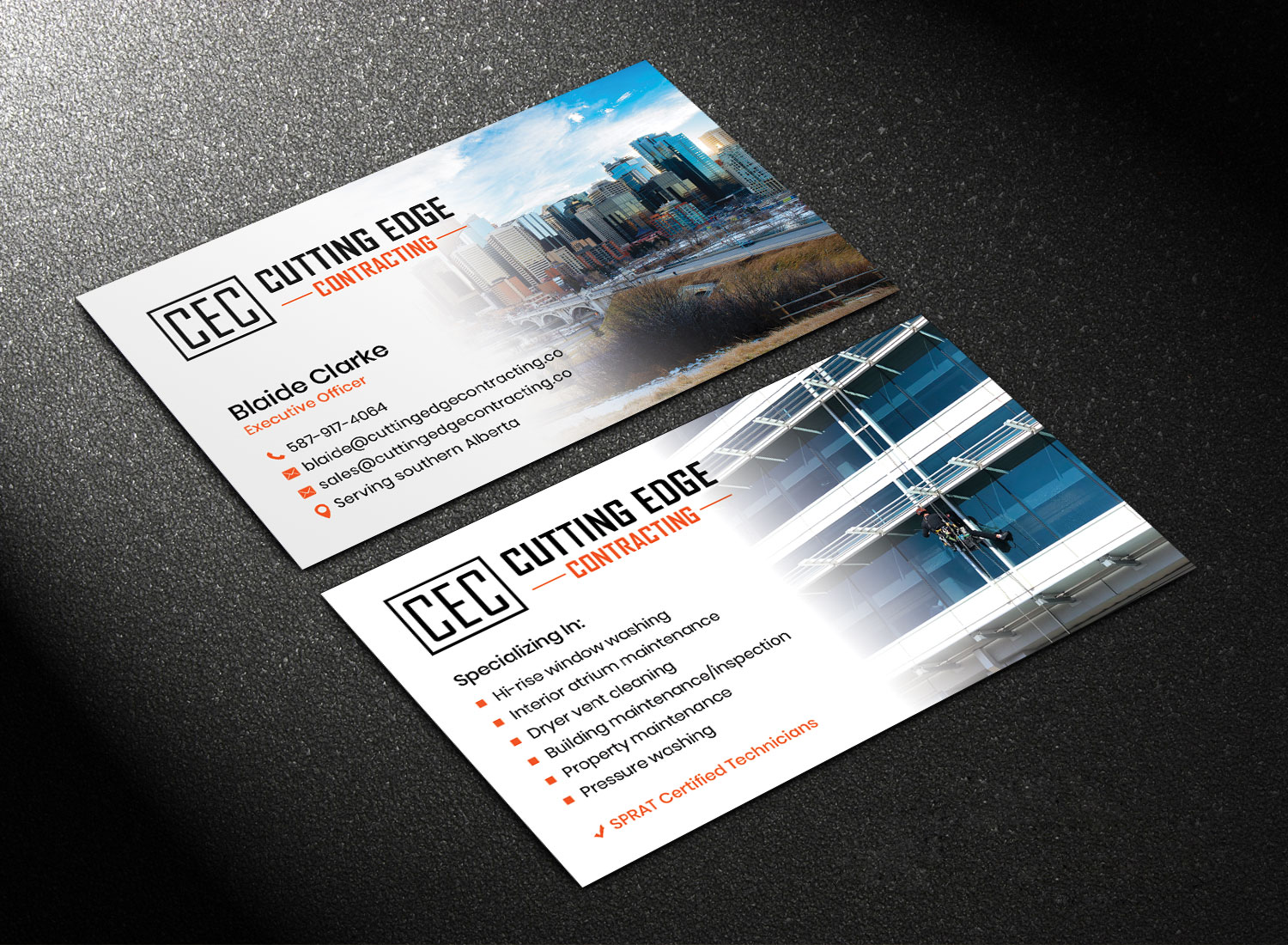 Business Card Design by Sandaruwan for Cutting Edge Contracting  | Design #23522778
