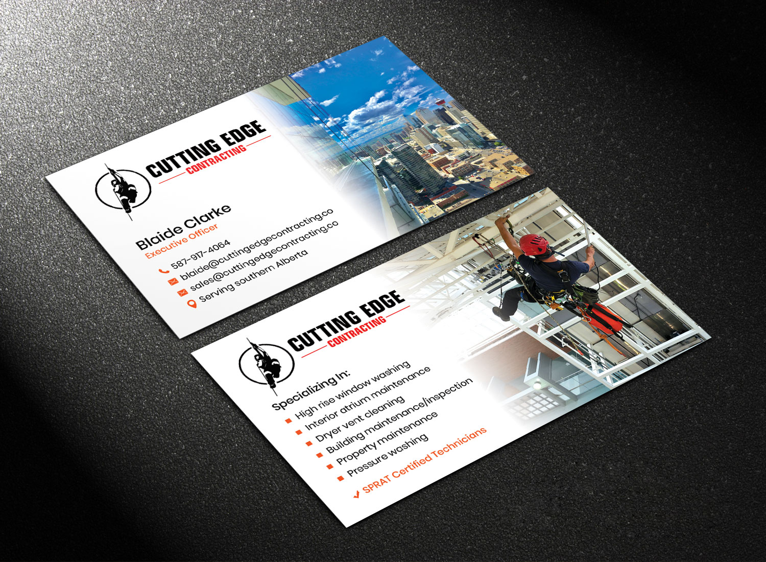 Business Card Design by Sandaruwan for Cutting Edge Contracting  | Design: #23560023