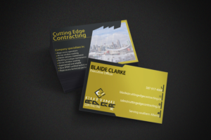 Business Card Design by Gexton for Cutting Edge Contracting  | Design: #23527700