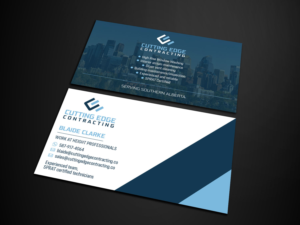 Business Card Design by Verified artistry (Design garden) for Cutting Edge Contracting  | Design: #23533014