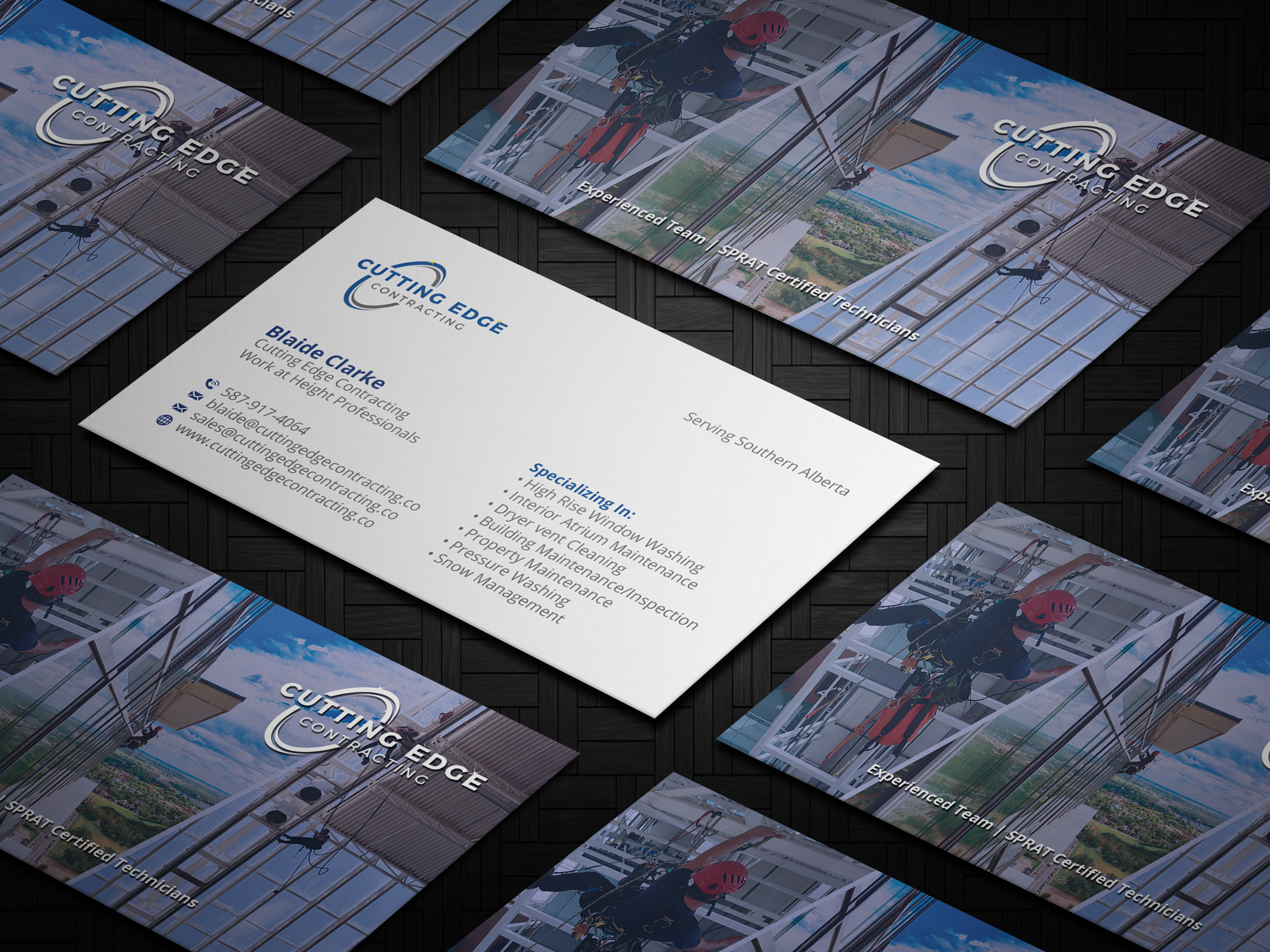 Business Card Design by OxonoArt for Cutting Edge Contracting  | Design #23560688
