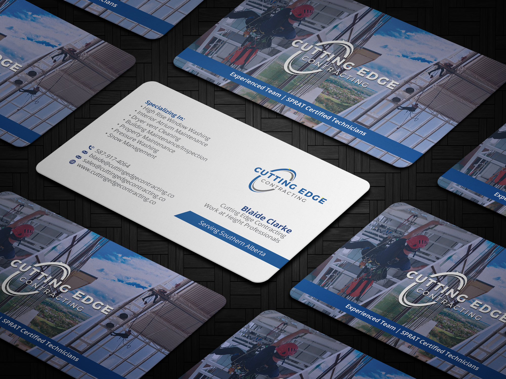 Business Card Design by OxonoArt for Cutting Edge Contracting  | Design #23561842