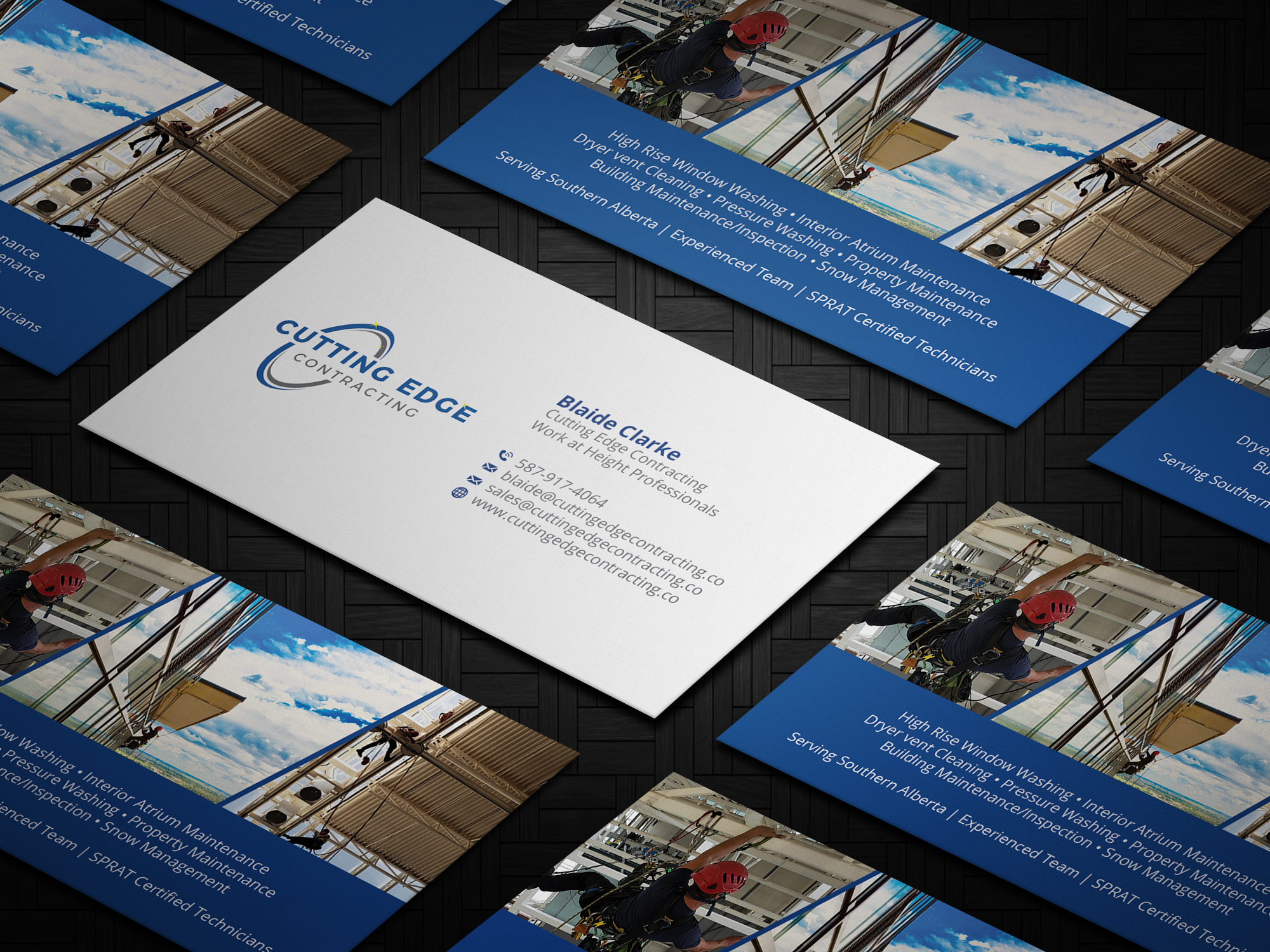 Business Card Design by OxonoArt for Cutting Edge Contracting  | Design #23562683