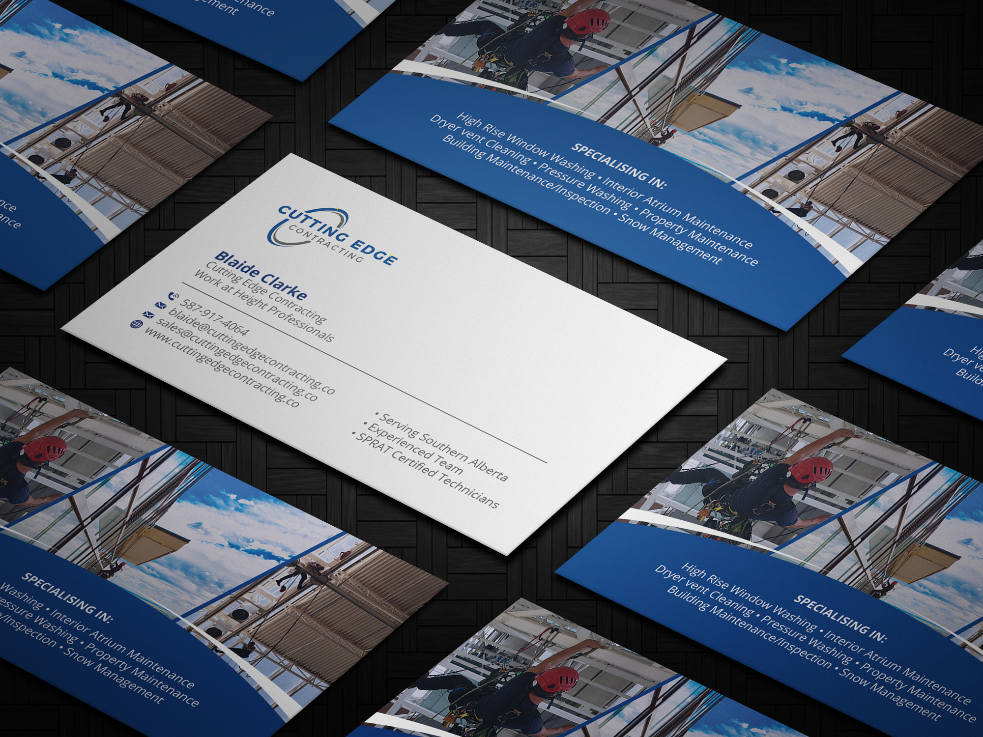 Business Card Design by OxonoArt for Cutting Edge Contracting  | Design #23562684