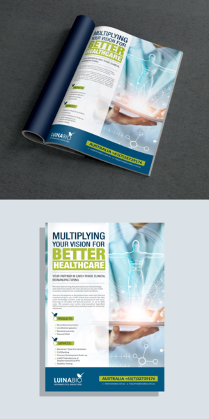 Pharmaceutical Manufacturing Services Advertisement | Advertisement Design by Deepak_9_Malhotra