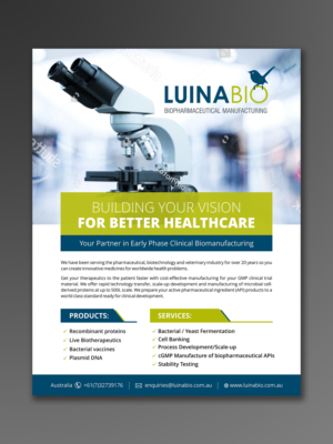 Pharmaceutical Manufacturing Services Advertisement | Werbe-Design von ecorokerz