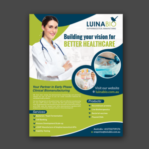 Pharmaceutical Manufacturing Services Advertisement | Advertisement Design by Schöpfer