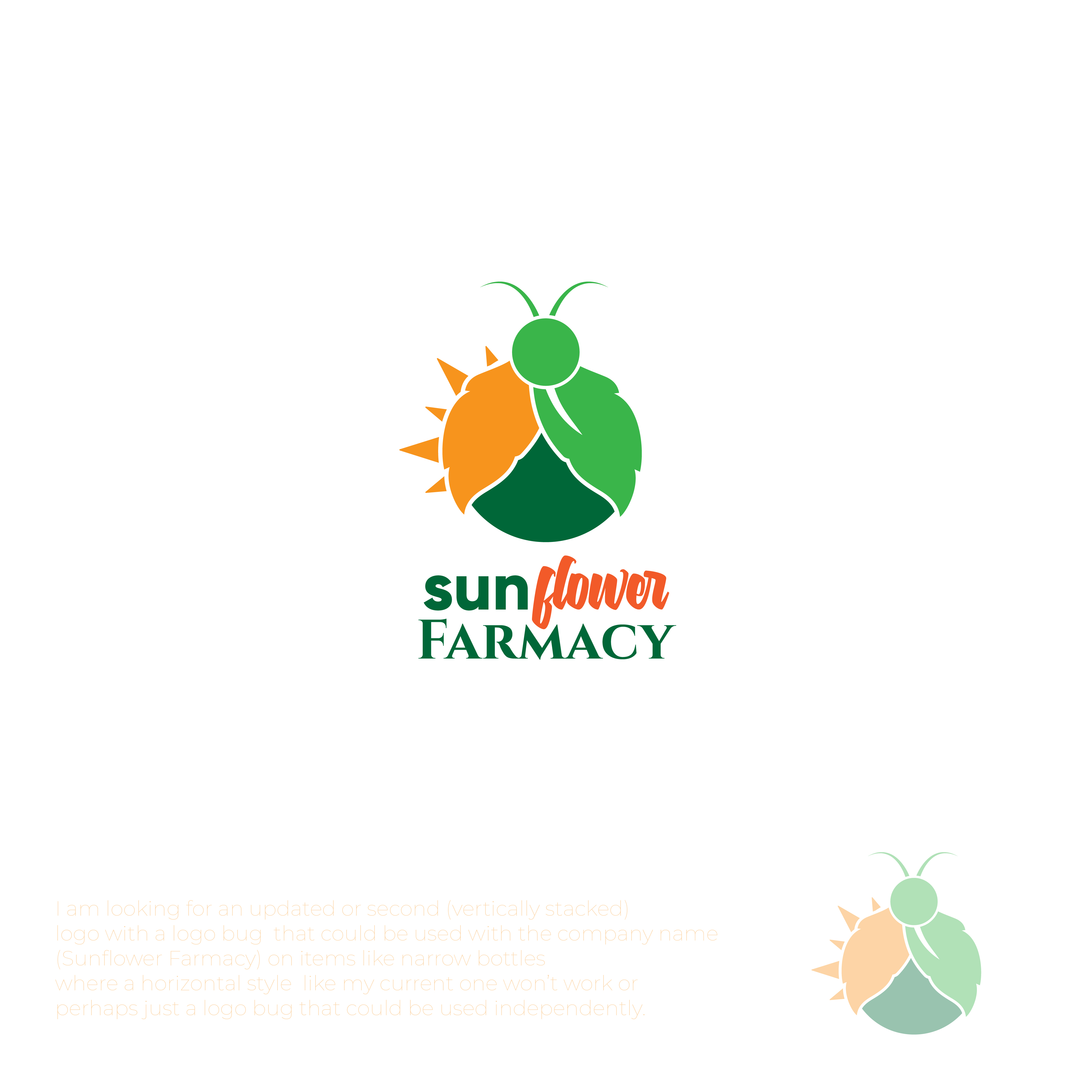 Logo Design by DesignNXT for Sunflower Farmacy | Design #23517602