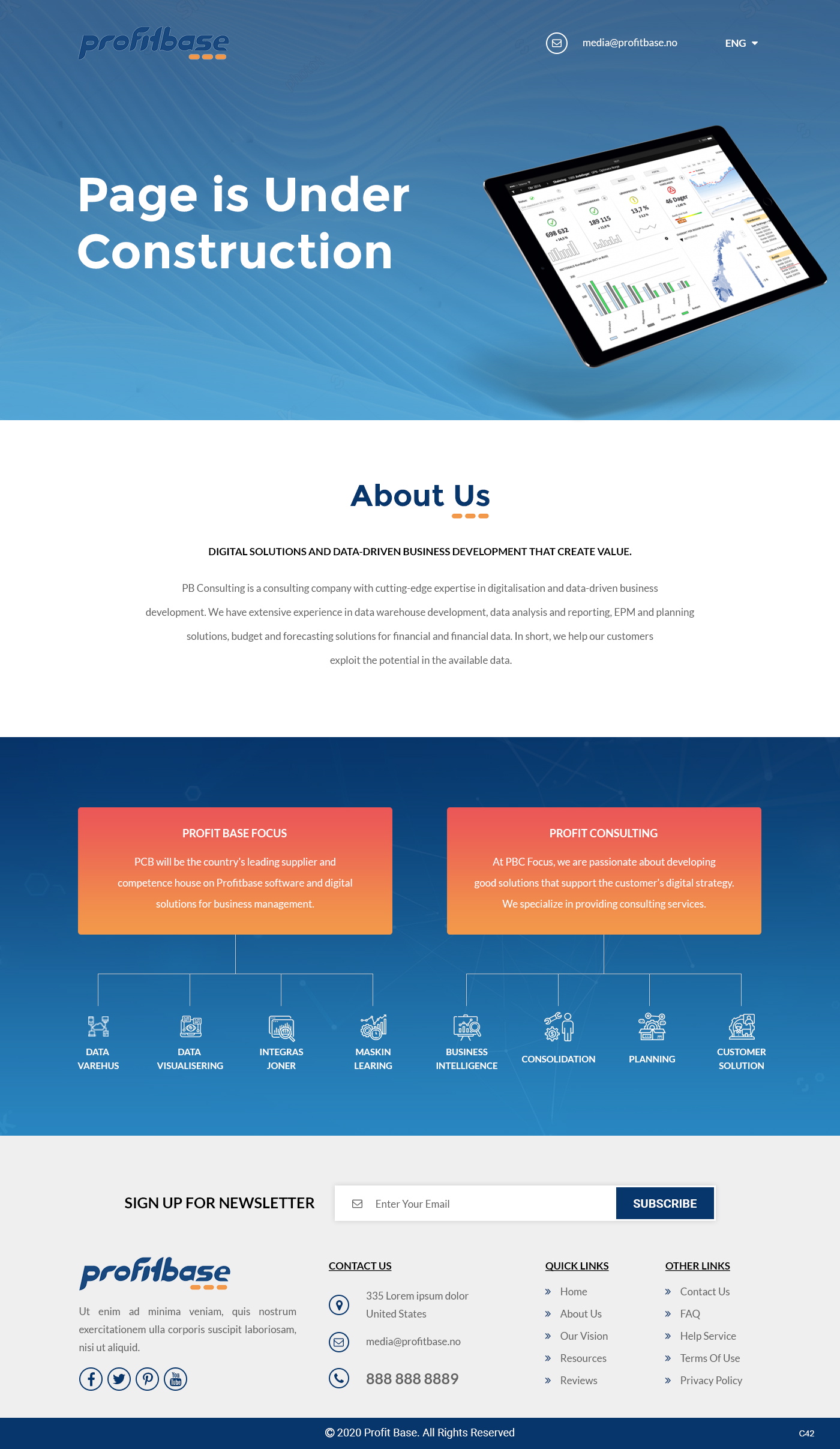 Web Design by pb for Profitbase | Design #23522348