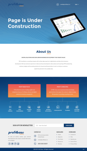 Web Design by pb for Profitbase | Design: #23522348