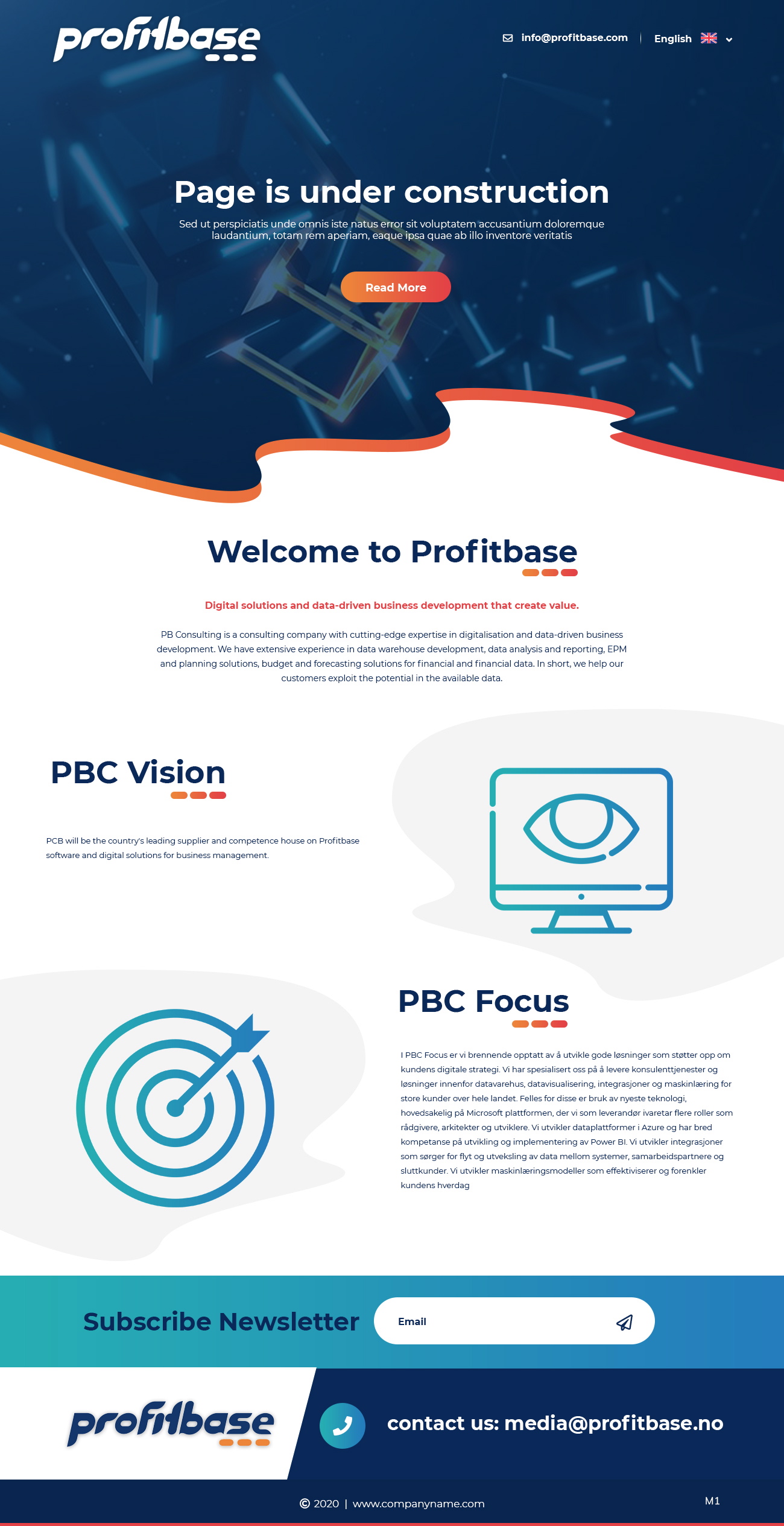 Diseño Web por pb para Profitbase | Diseño #23522355
