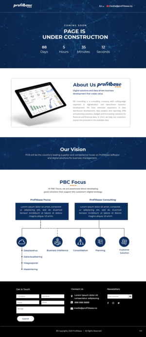 Web Design by pb for Profitbase | Design: #23522356
