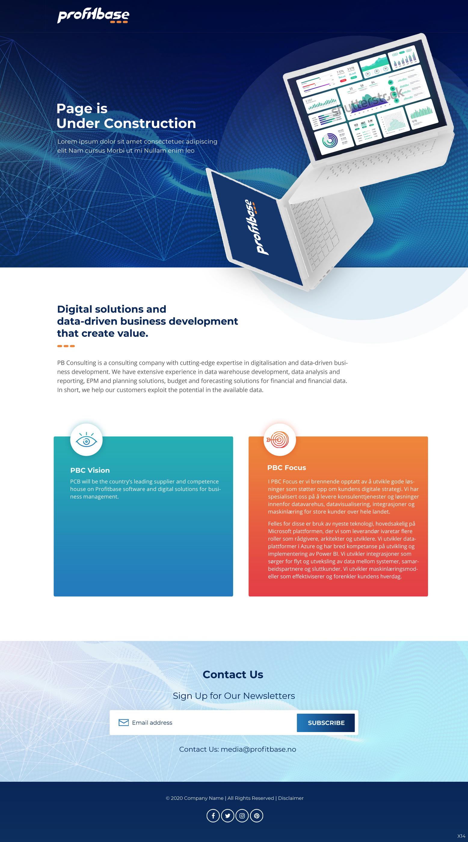 Web Design by pb for Profitbase | Design #23522358