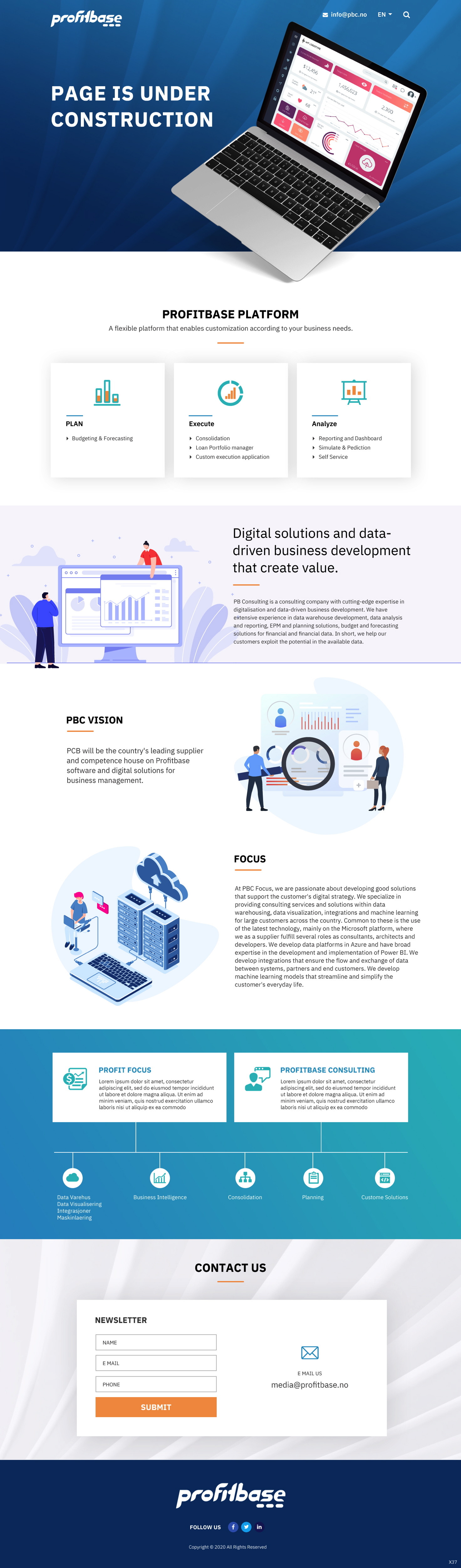 Diseño Web por pb para Profitbase | Diseño #23522359