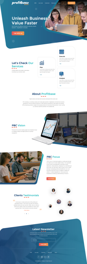 Web Design by rightway for Profitbase | Design: #23519480
