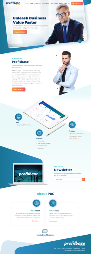 Web Design by rightway for Profitbase | Design: #23519482