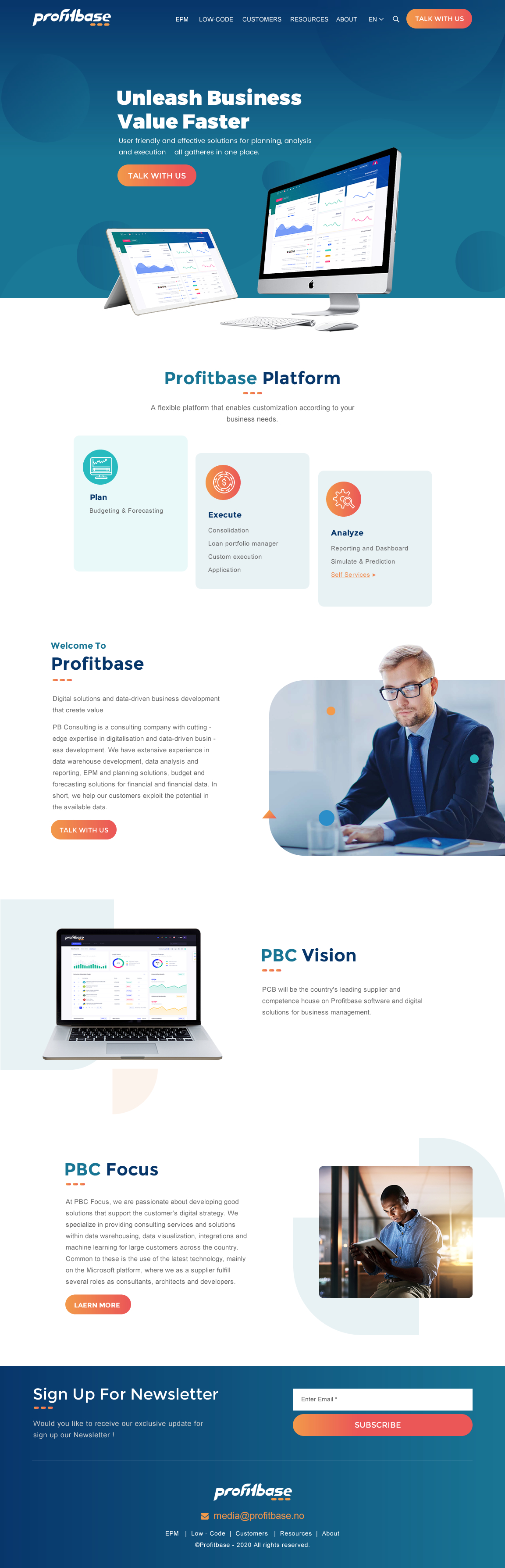 Web Design by rightway for Profitbase | Design #23519483