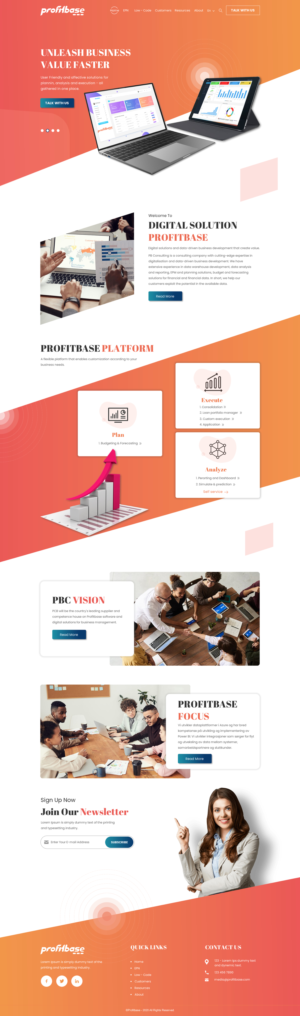Web Design by rightway for Profitbase | Design: #23519488
