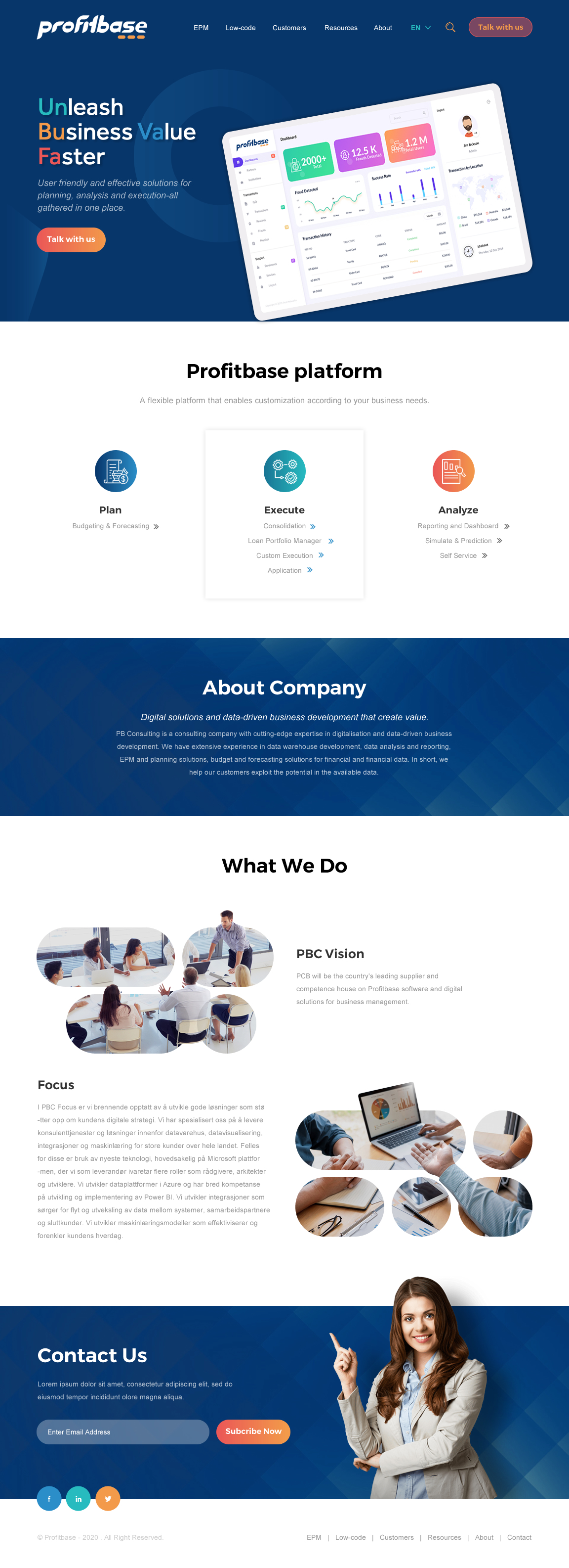 Diseño Web por rightway para Profitbase | Diseño #23527403