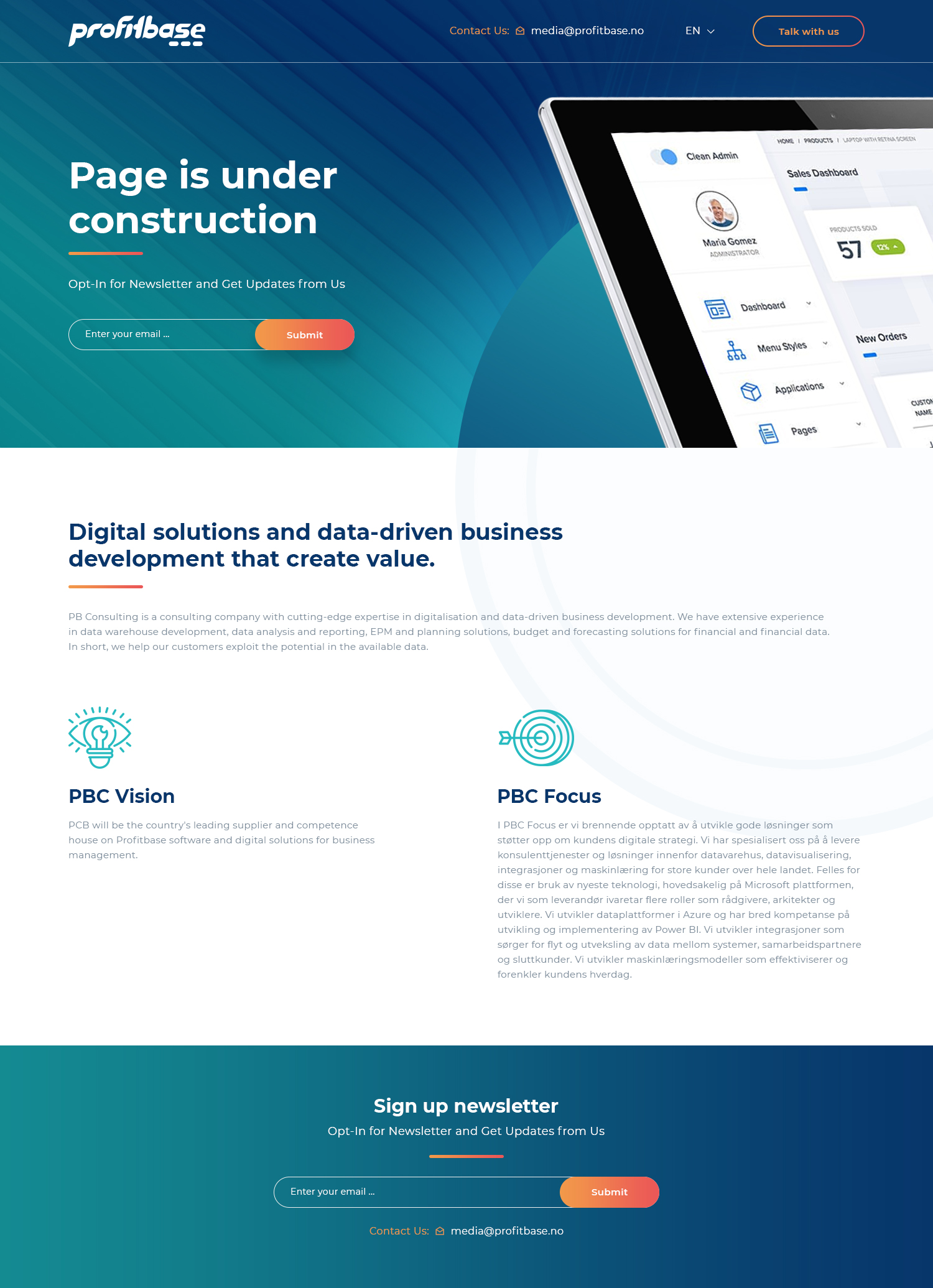 Diseño Web por Ved Web Services para Profitbase | Diseño #23519916