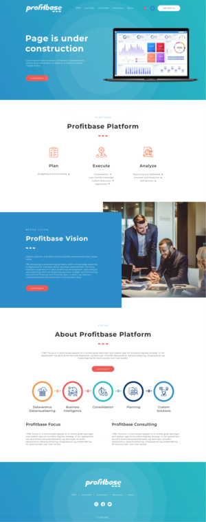 Diseño Web por Hassaan Shah para Profitbase | Diseño #23522651