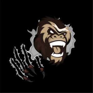 Gorilla tearing through box | Grafik-Design von ThiagoB