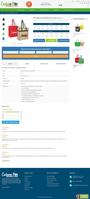 Custom Earth Promos - Product Page | Web-Design von Mukarram Haidari