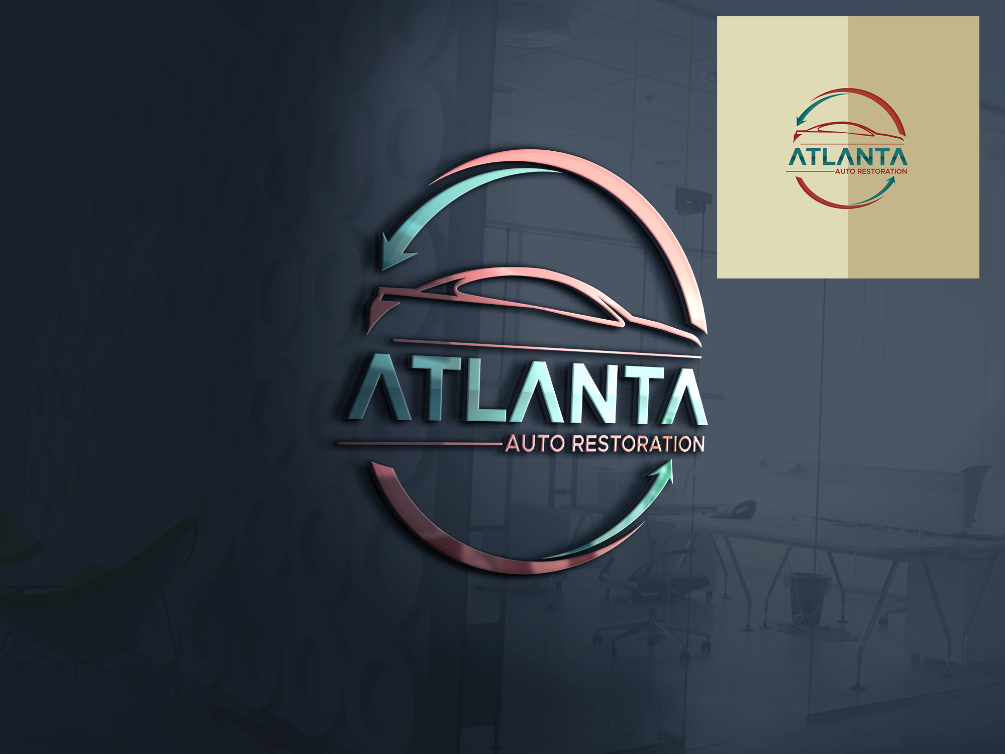 Logo Design by Pixel Sprout for Atlanta Auto Restoration  | Design #23519549
