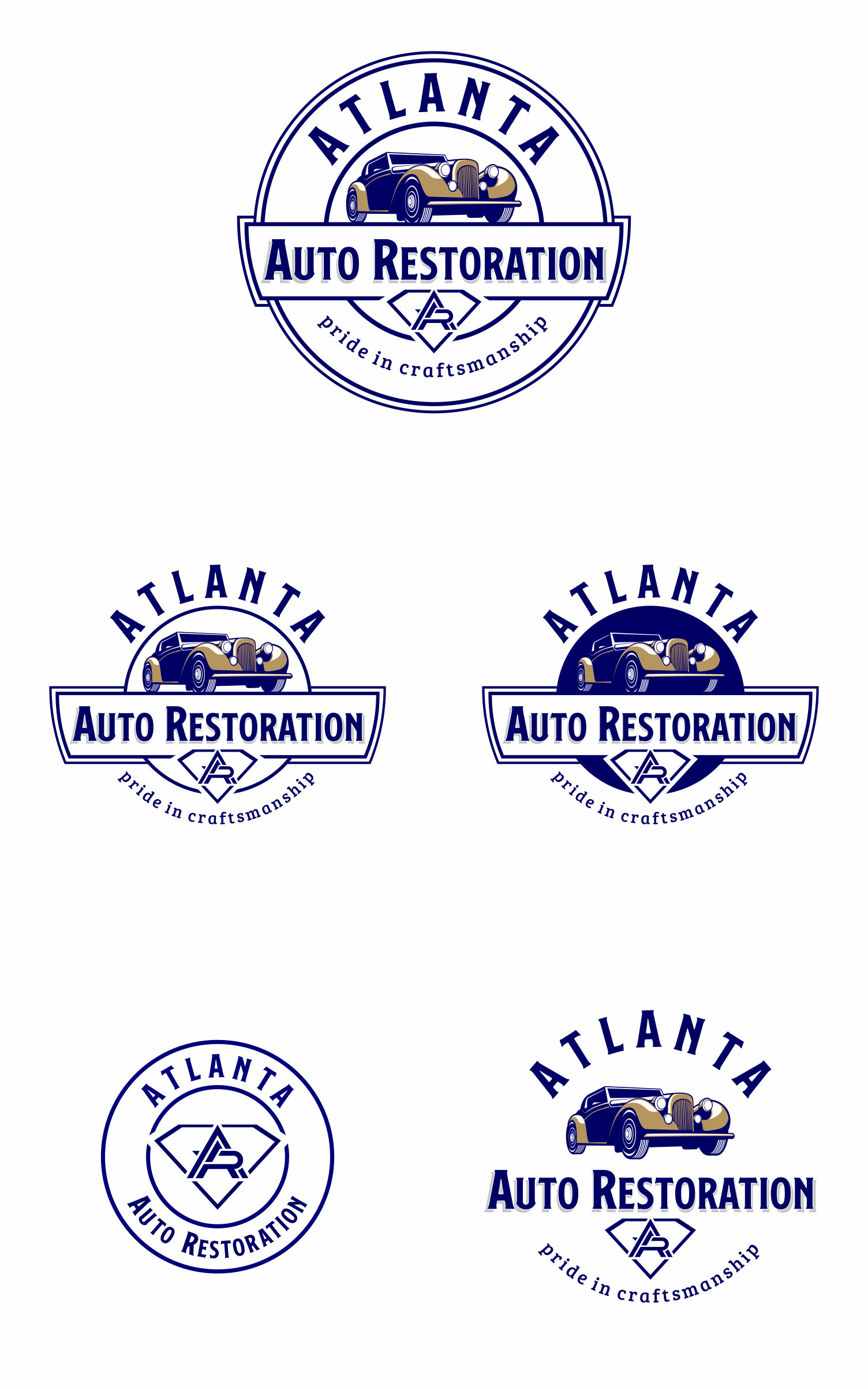 Logo Design by chameerakasundb for Atlanta Auto Restoration  | Design #23584741