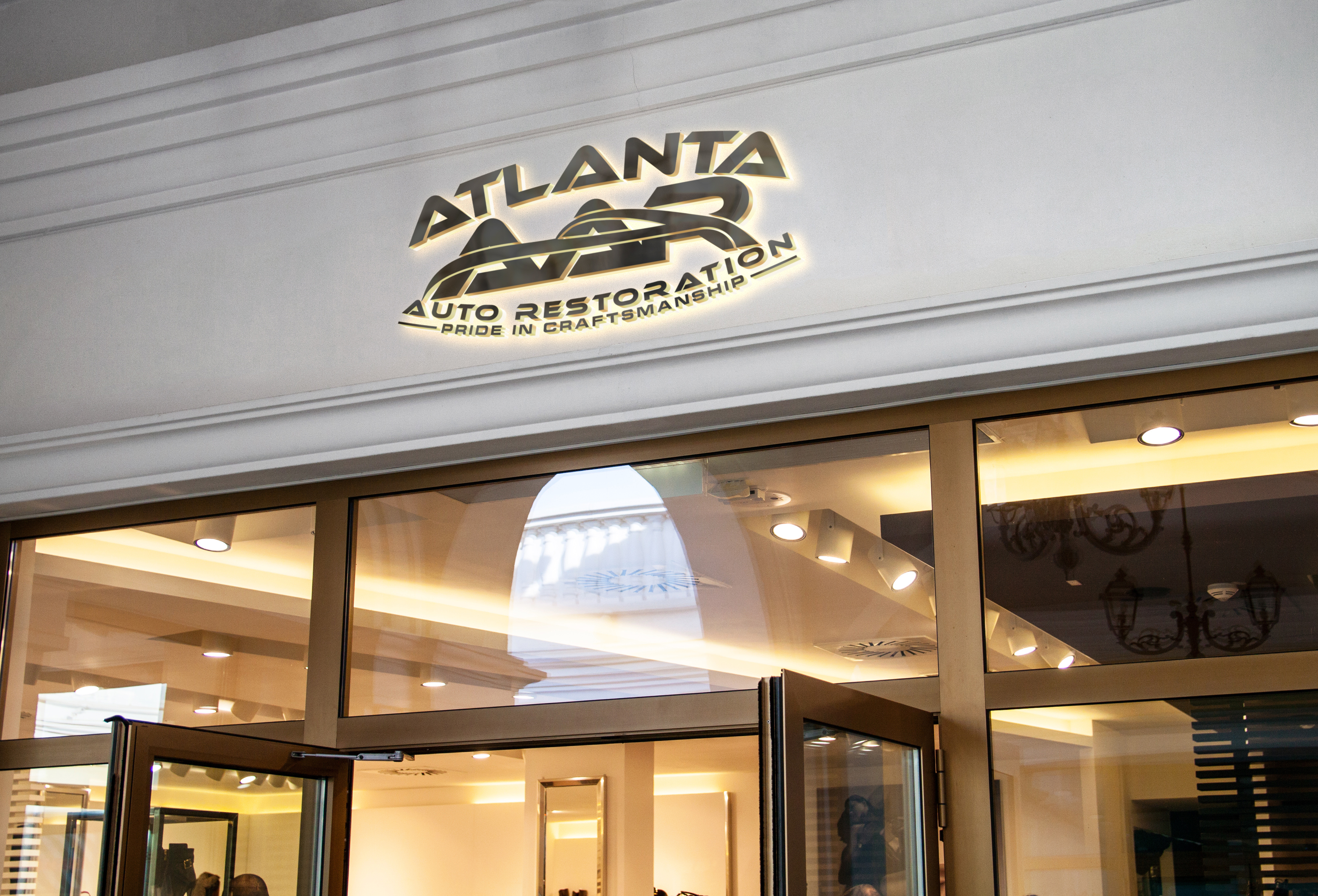 Logo Design by Hieroglyphics for Atlanta Auto Restoration  | Design #23558551