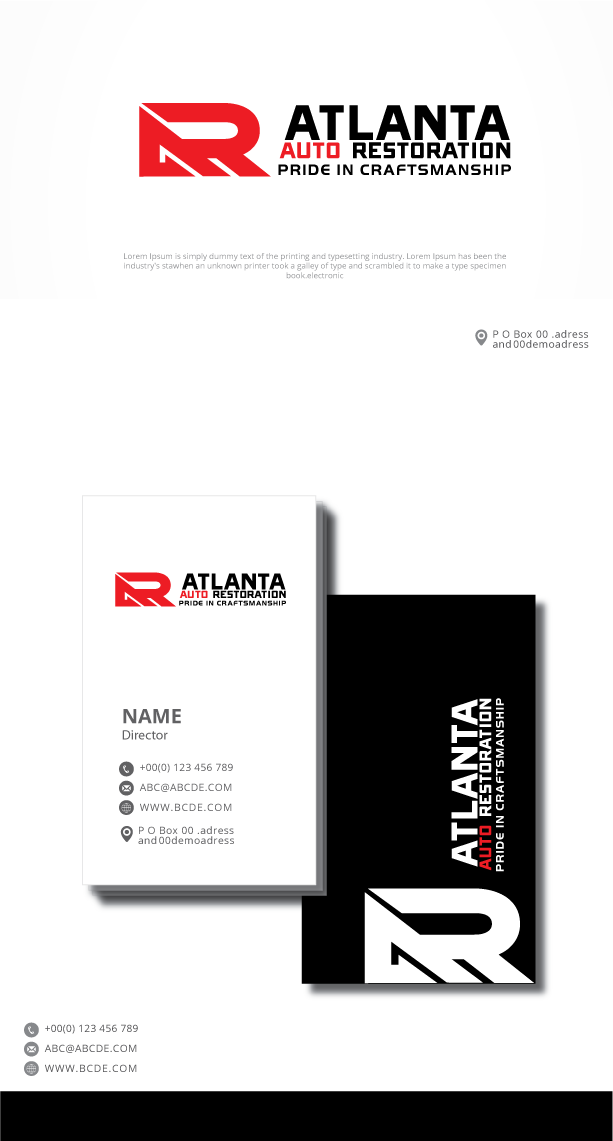 Diseño de Logo por graphicevolution para Atlanta Auto Restoration  | Diseño #23522195
