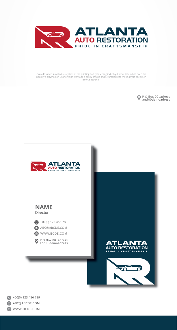 Logo Design by graphicevolution for Atlanta Auto Restoration  | Design #23536356