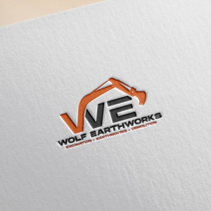WOLF EARTHWORKS-Excavation,Earthmoving,Demolition | Logo Design by DesignNXT