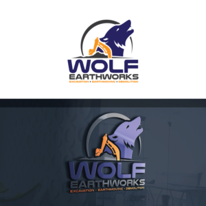 WOLF EARTHWORKS-Excavation,Earthmoving,Demolition | Logo Design by Graphic Bricks