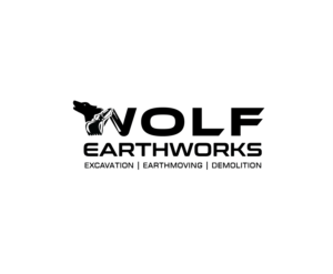 WOLF EARTHWORKS-Excavation,Earthmoving,Demolition | Diseño de Logo por jose_luiz