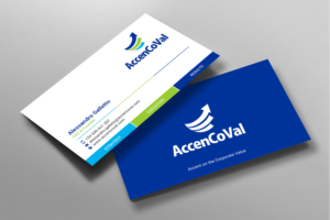 AccenCoVal. Accent on the Corporate Value. Business card | Diseño de Tarjeta de Presentación por chandrayaan.creative