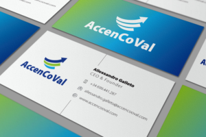 AccenCoVal. Accent on the Corporate Value. Business card | Diseño de Tarjeta de Presentación por coo.lt
